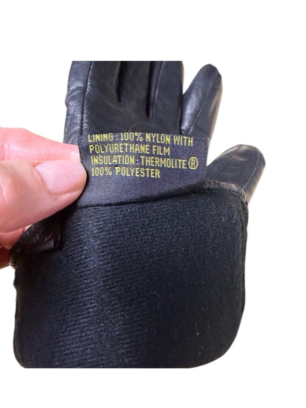 HARLEY DAVIDSON Women Black Leather Insulated Motorcycle Gloves - Picture 6 of 10